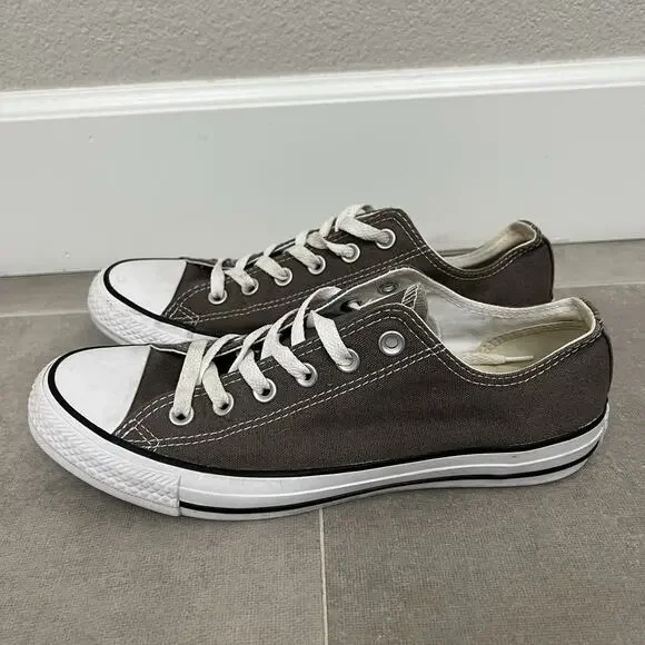 Converse Chuck Taylor All Star Mens 7.5/Womens 9.5 Gray Low Top Casual Shoes - Picture 3 of 5